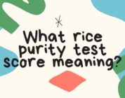What rice purity test score meaning?